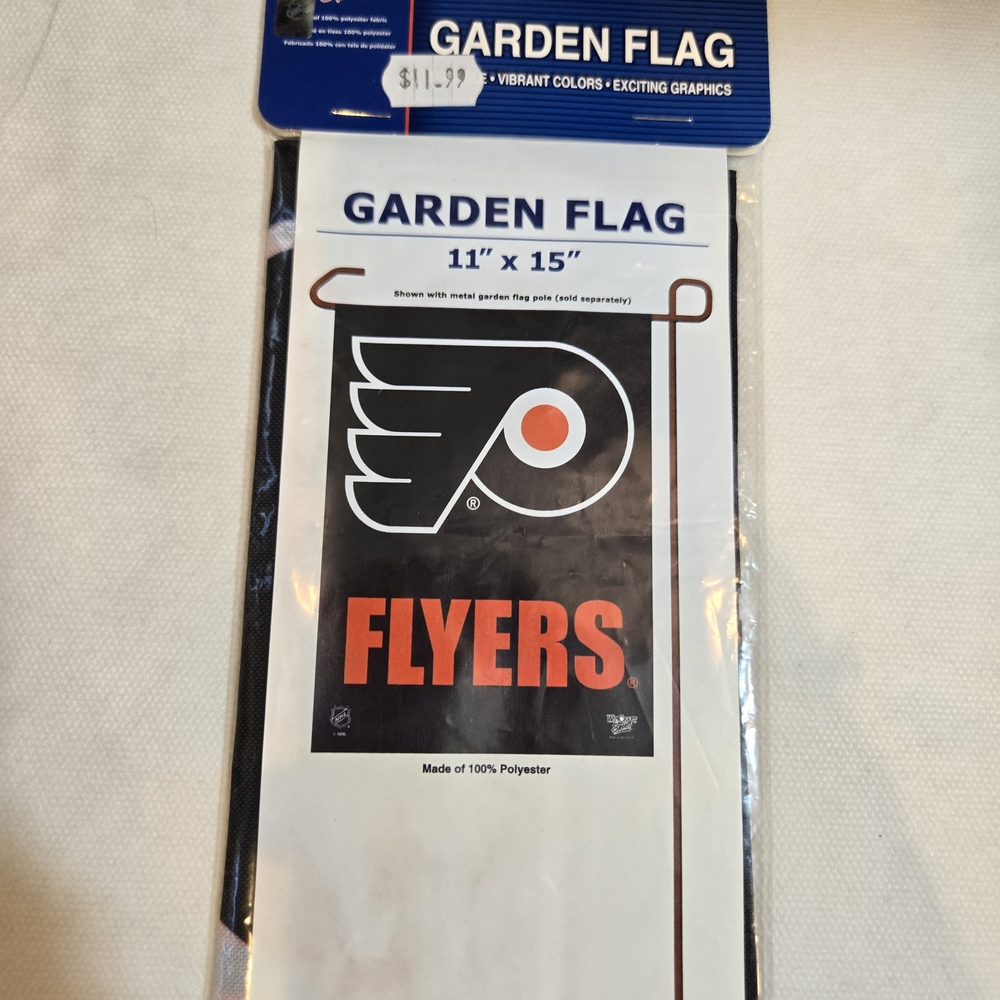 NHL Philadelphia Flyers Wincraft Garden Flag Indoor Outdoor 11" x 15" Sports